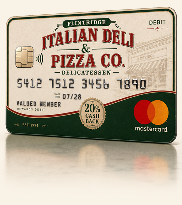Flintridge Italian Deli & Pizza Co. membership Mastercard
